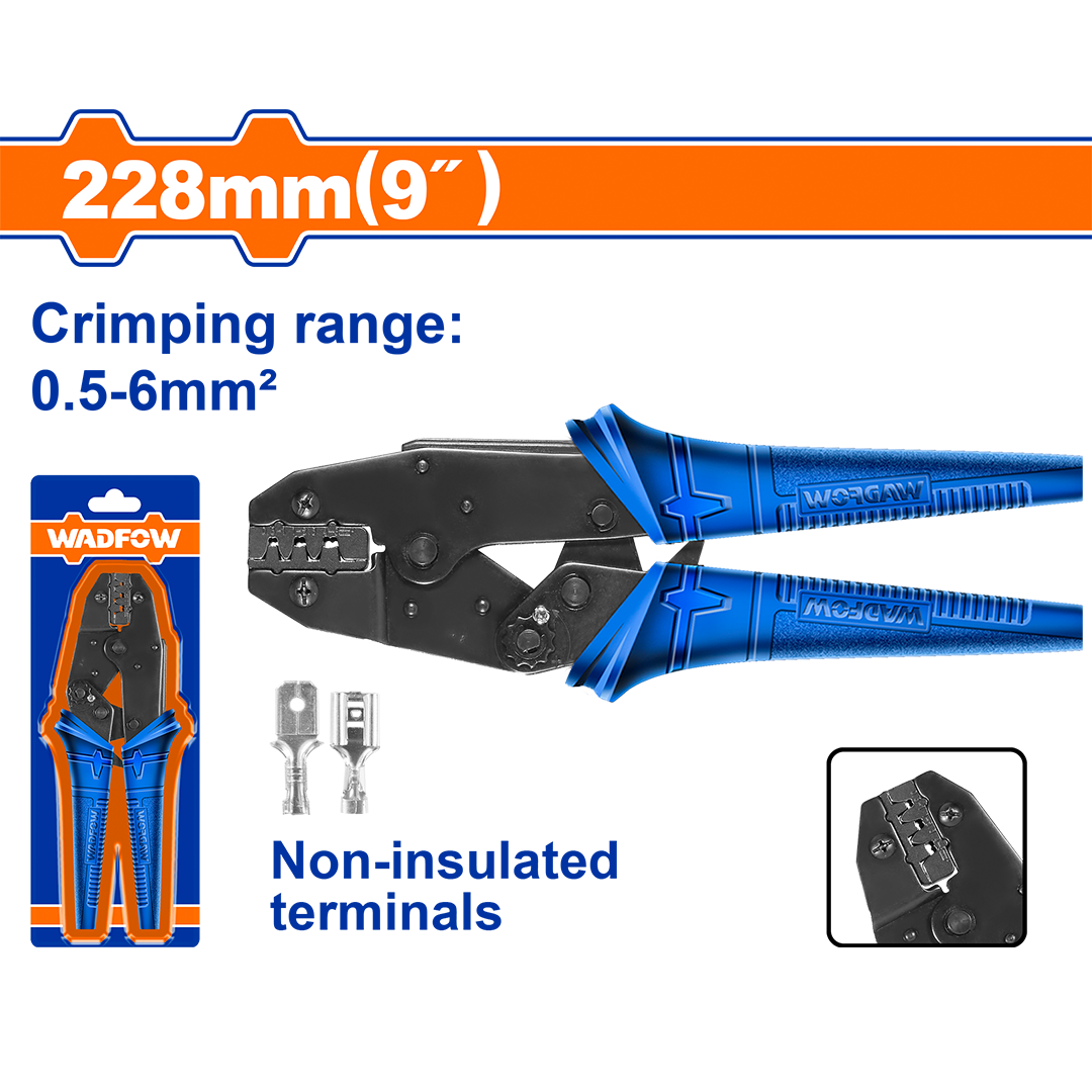 Ratchet crimping plier WCP1609