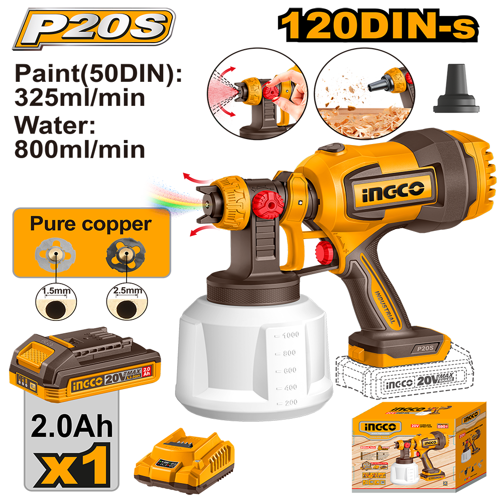 Cordless spray gun CSGLI20042
