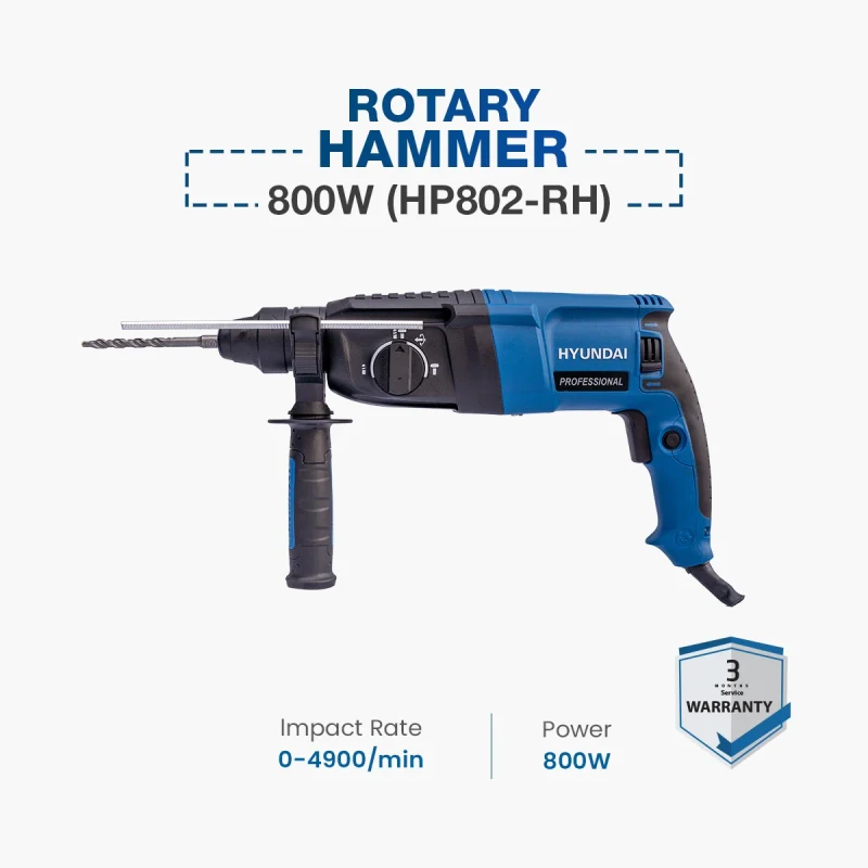 Hyundai Rotary Hammer 800W (HP802-RH)