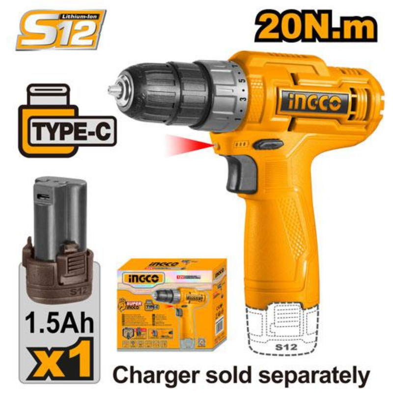 Lithium-Ion cordless drill (CDLI12428)