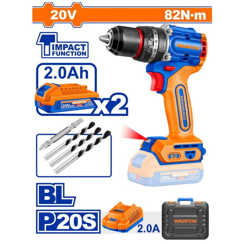 Brushless Cordless Impact Drill (WCDP8285)