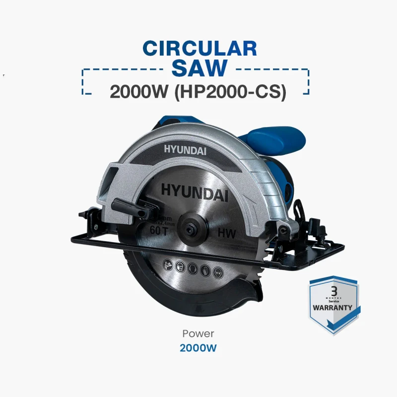Hyundai Circular Saw 2000W (HP2000-CS)
