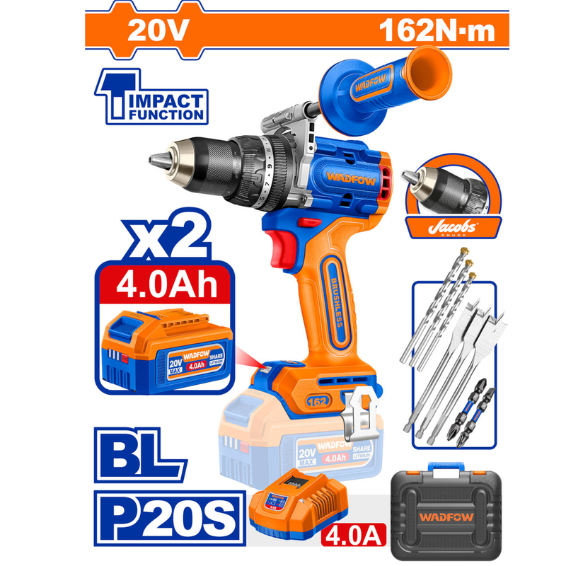 Brushless cordless impact drill (WCDP16281)