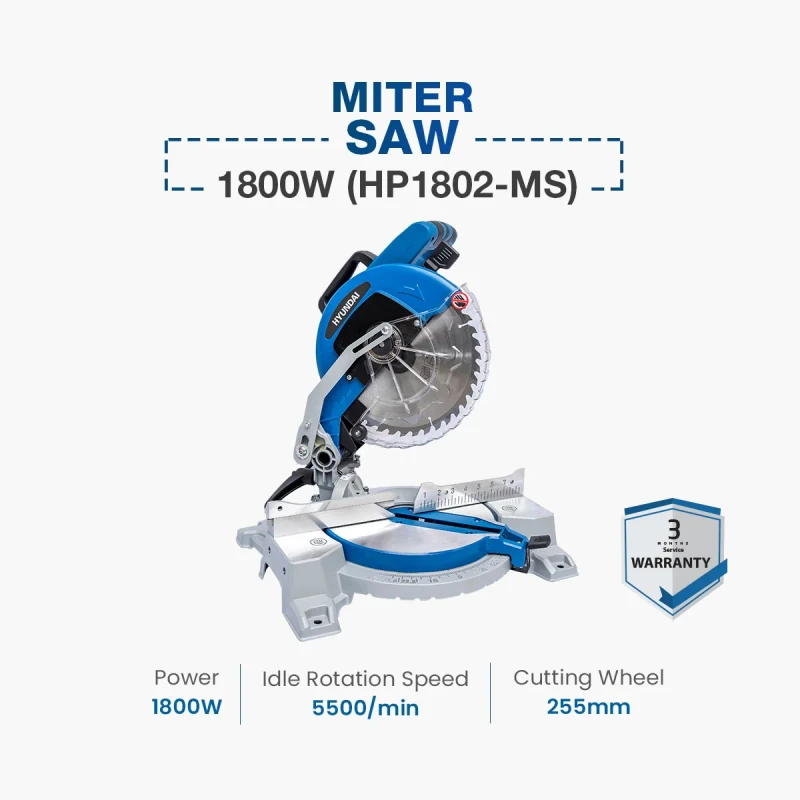 Hyundai Miter Saw 1800W (HP1802-MS)