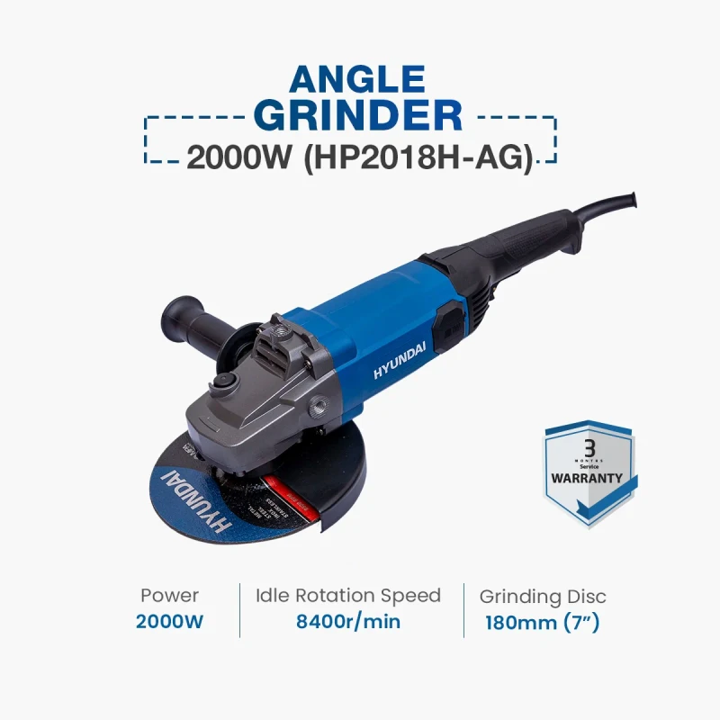 Hyundai Angle Grinder 2000W (HP2018H-AG)