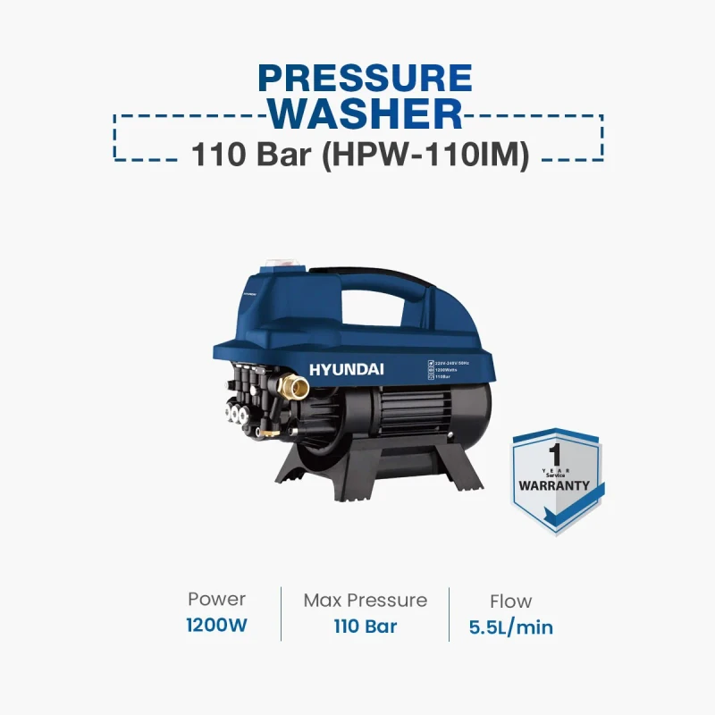 Hyundai Pressure Washer 110 Bar (HPW110)