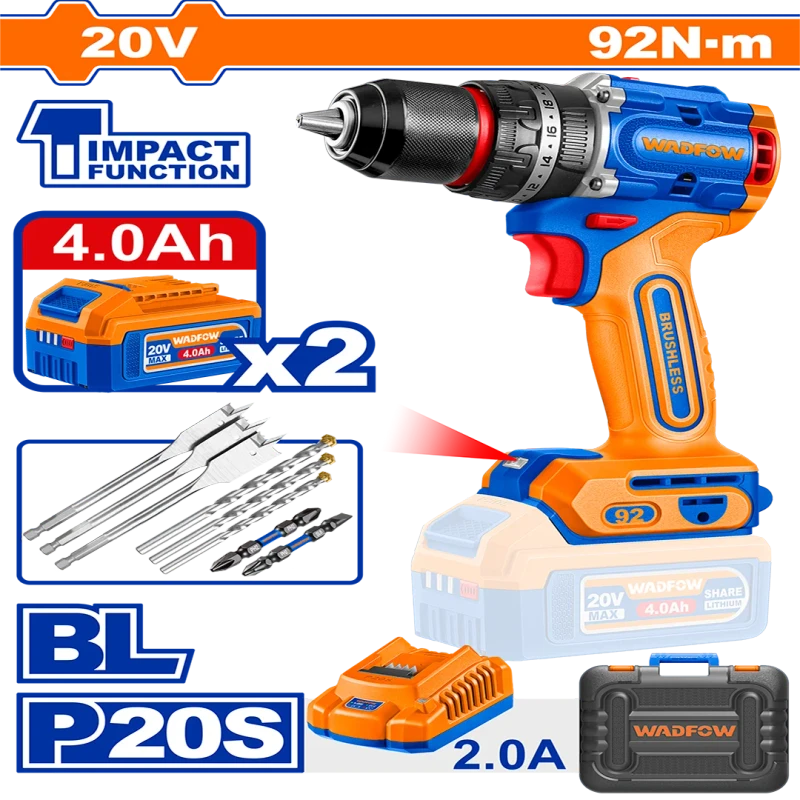 Brushless Cordless Impact Drill (WCDP9281)