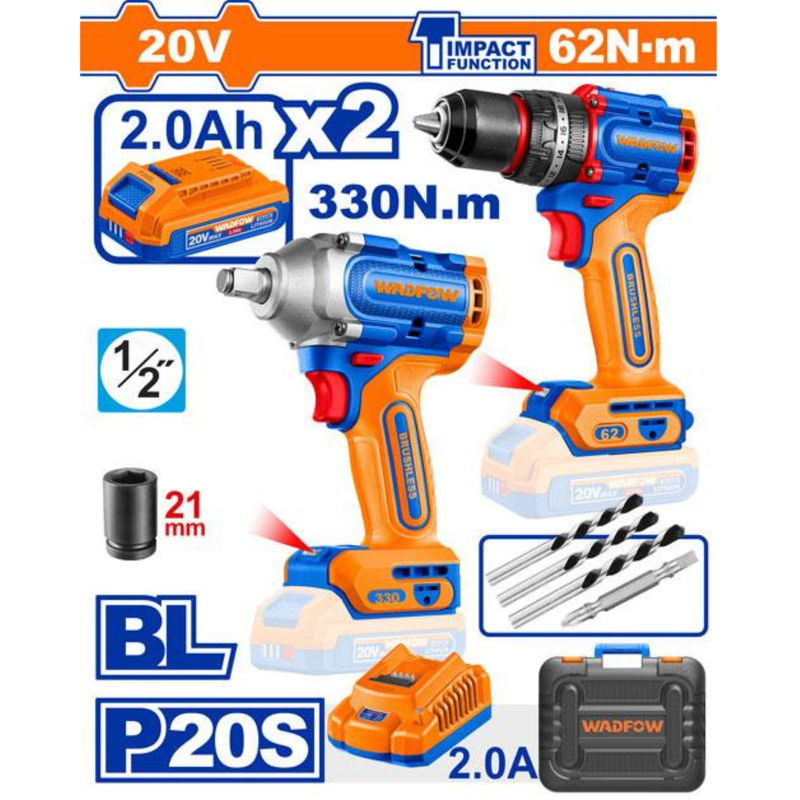 Cordless 2 pcs combo kit (WCK20275)