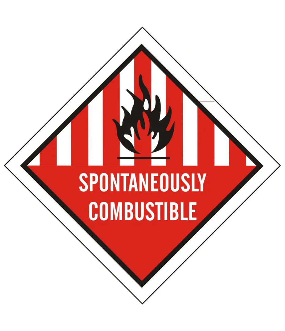 Spontaneously Combustible Sign