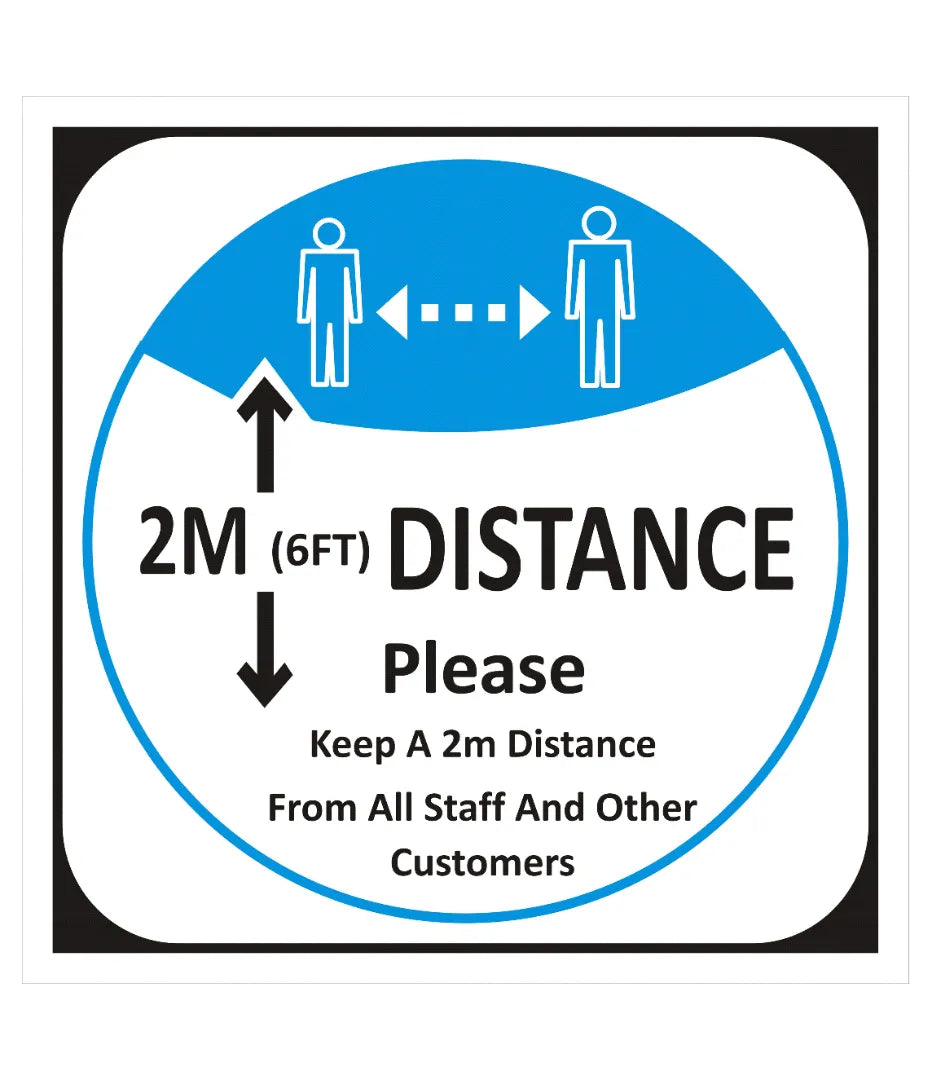 Keep 2M Distance Sign