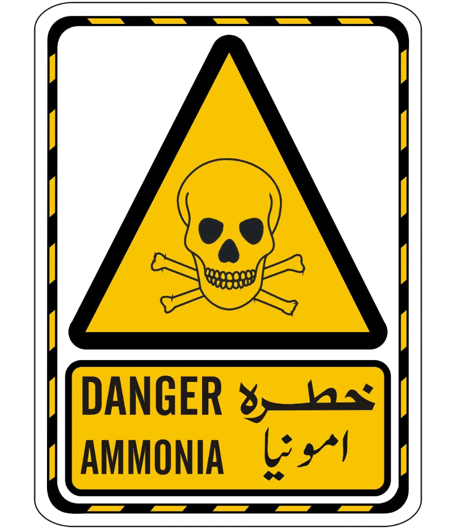 Danger Ammonia Sign