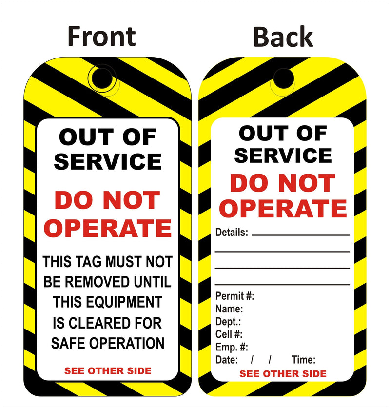 Out Of Service Sign