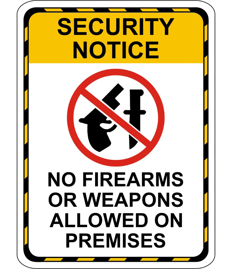 Security Notice Sign