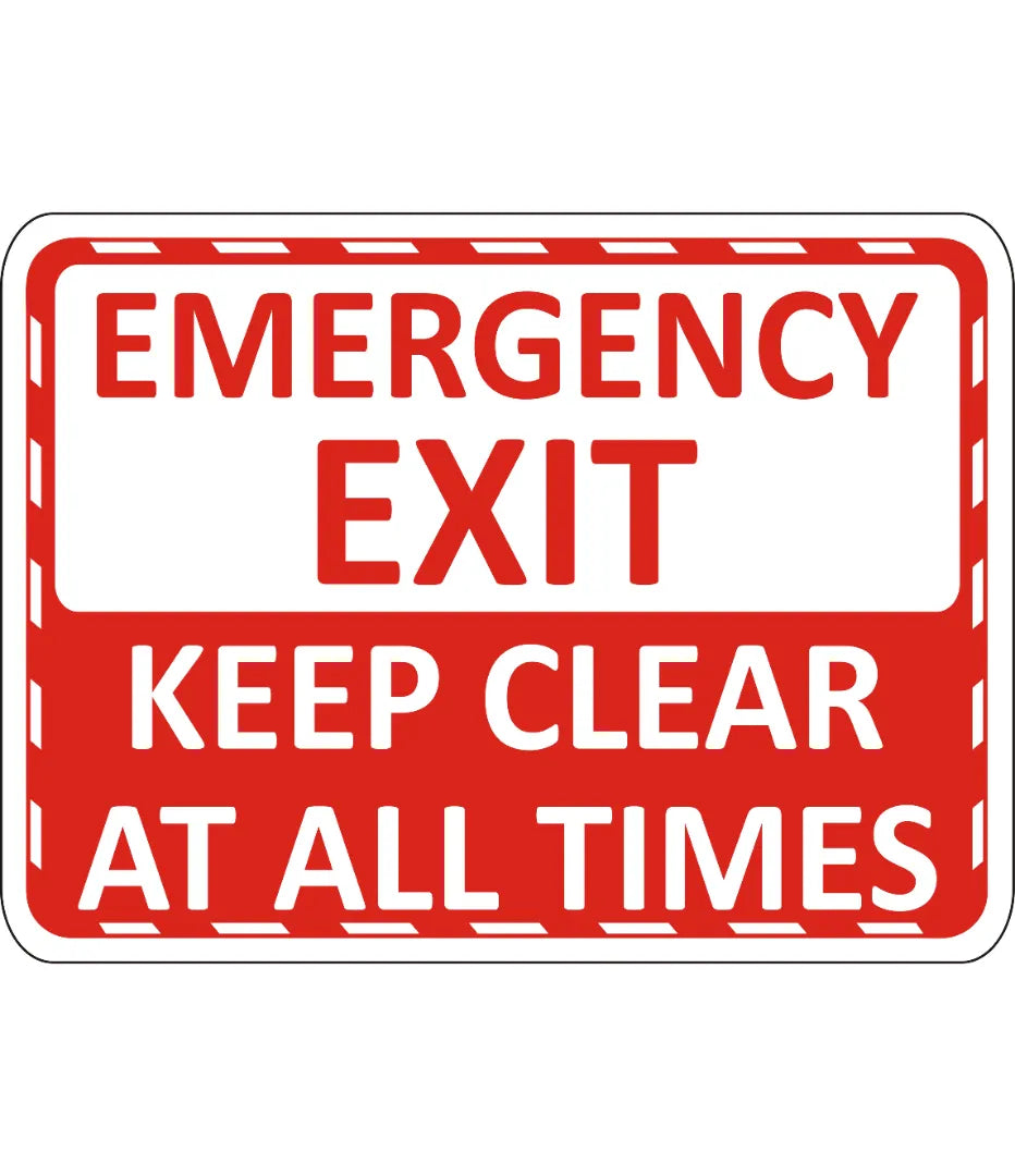 Emergency Exit Sign