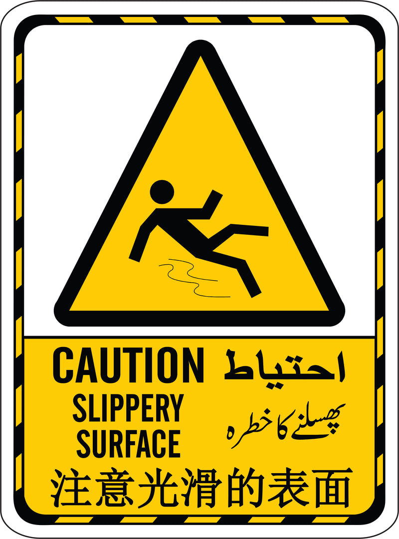 Caution Slippery Surface