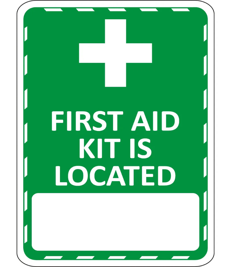 First Aid Kit Location Sign