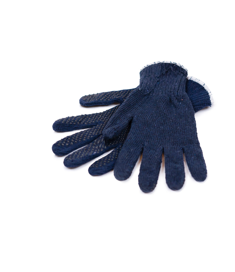 Cotton gloves / knitting gloves with single side dotted