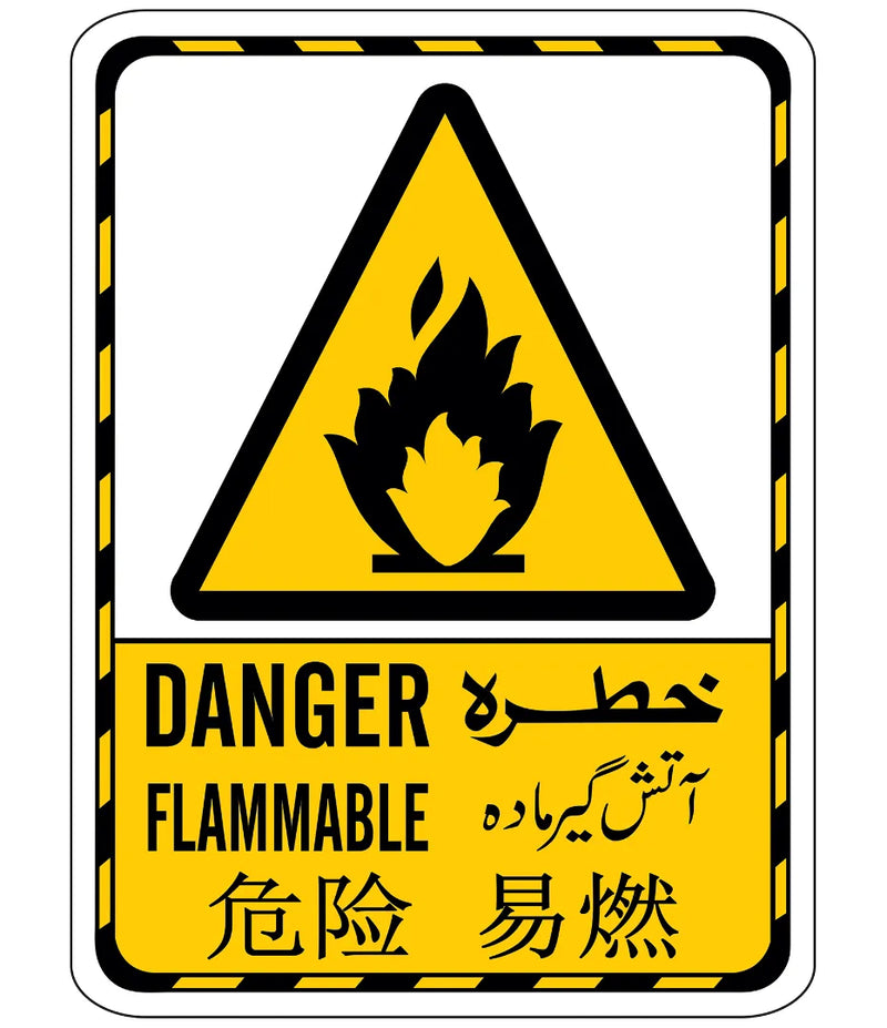 Danger Flammable Sign