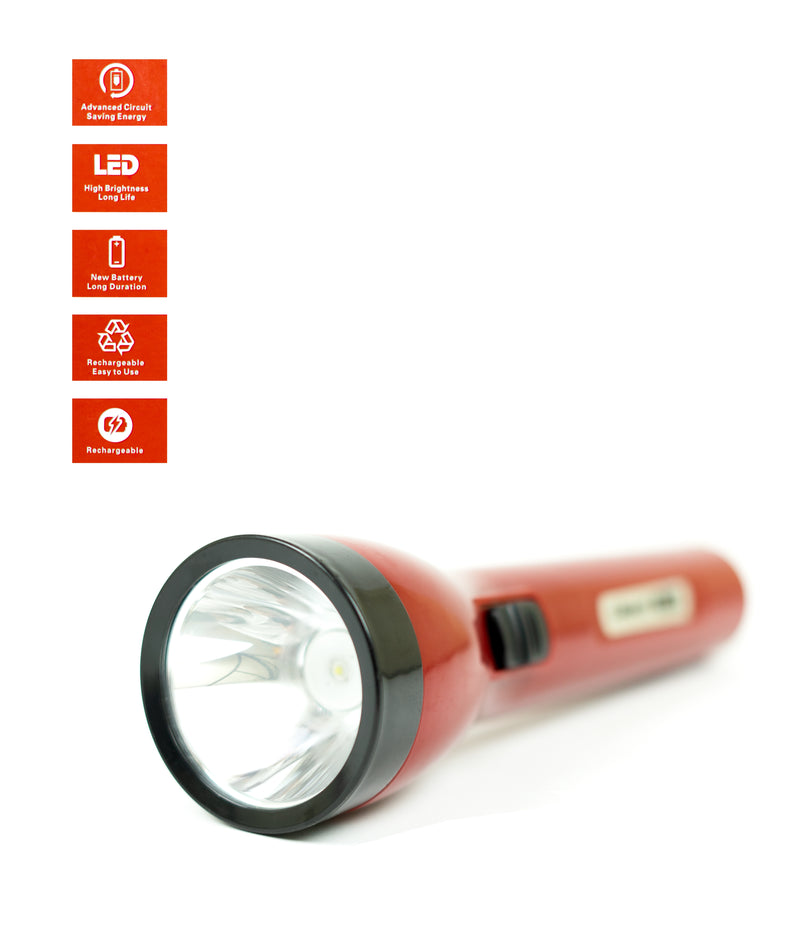 Rechargeable Long Red Torch