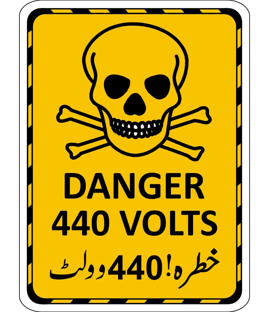 Danger 440 Volts Sign