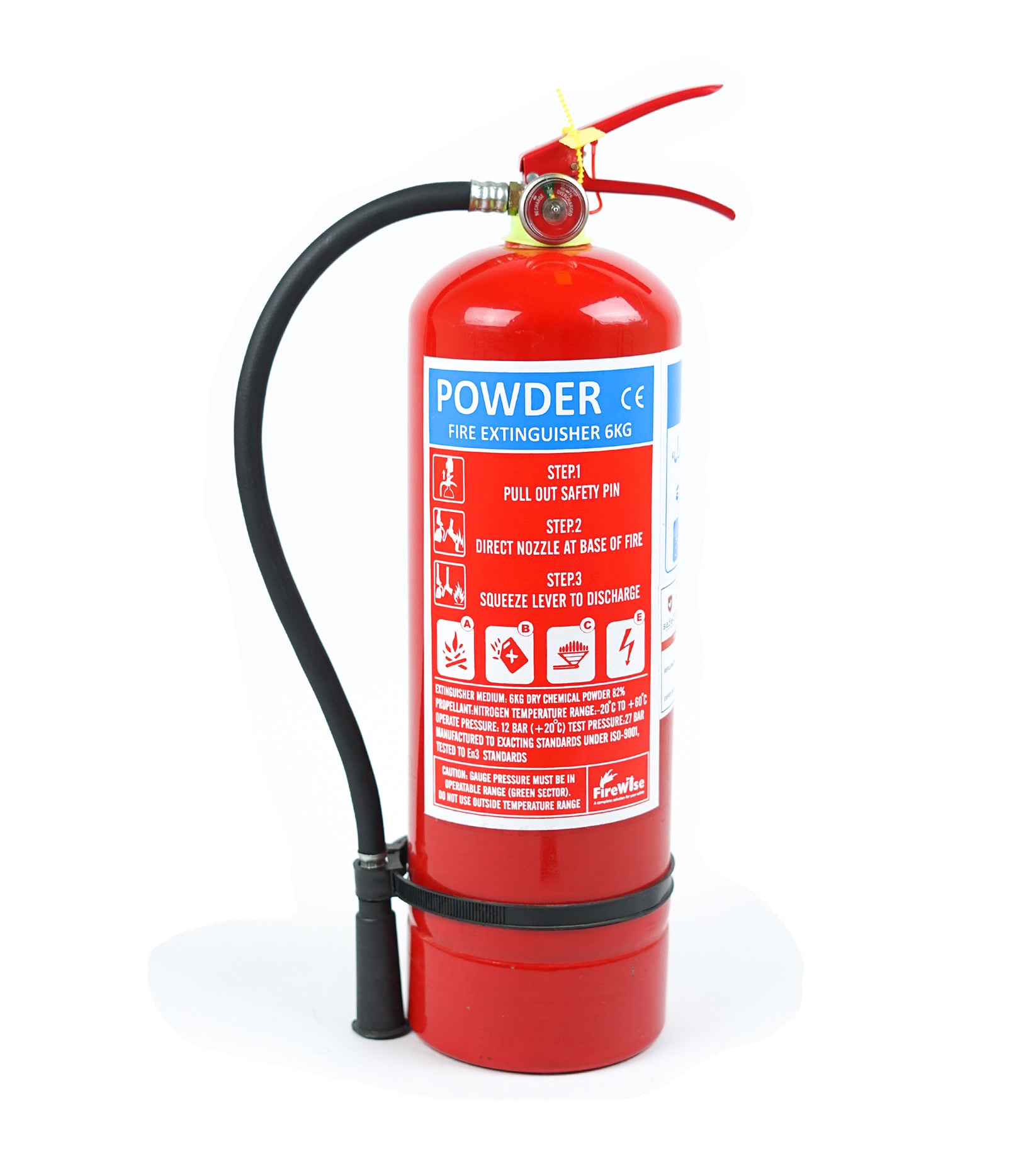 DCP Fire Extinguisher 6Kg with all accessories(Brand: Firewise)