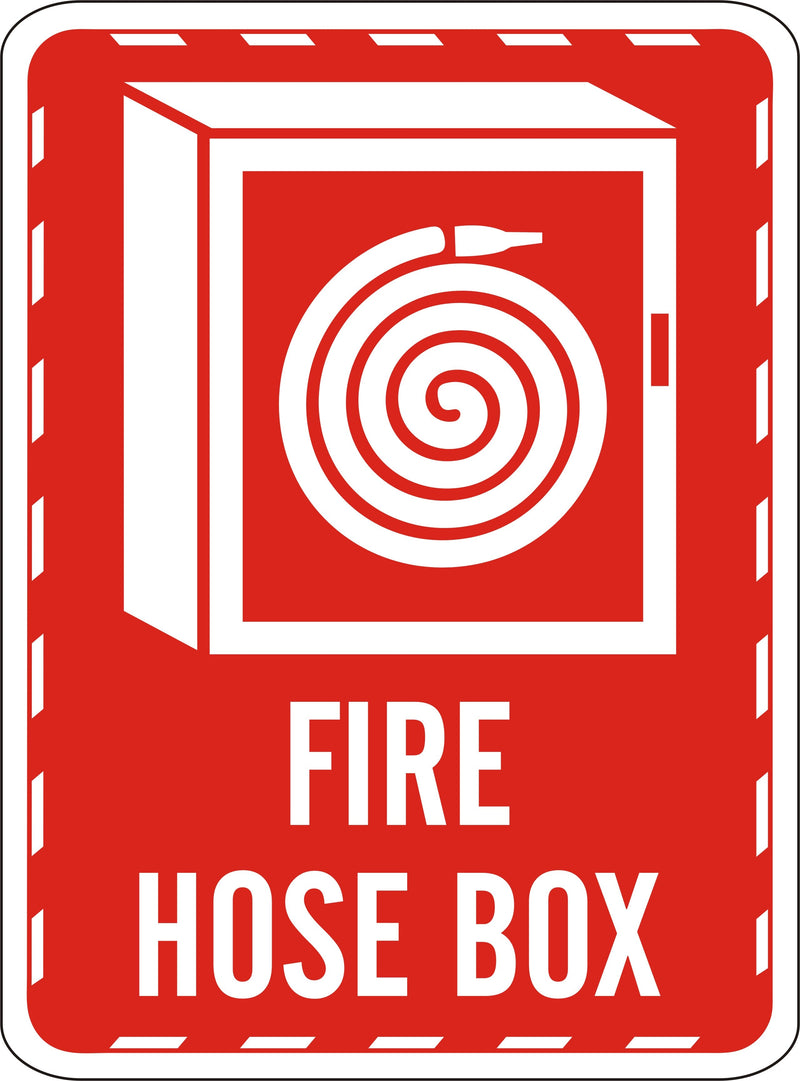 Fire Hose Box Sign