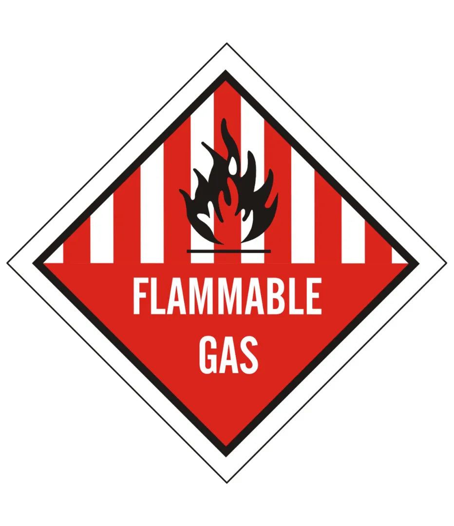 Flammable Gas Sign