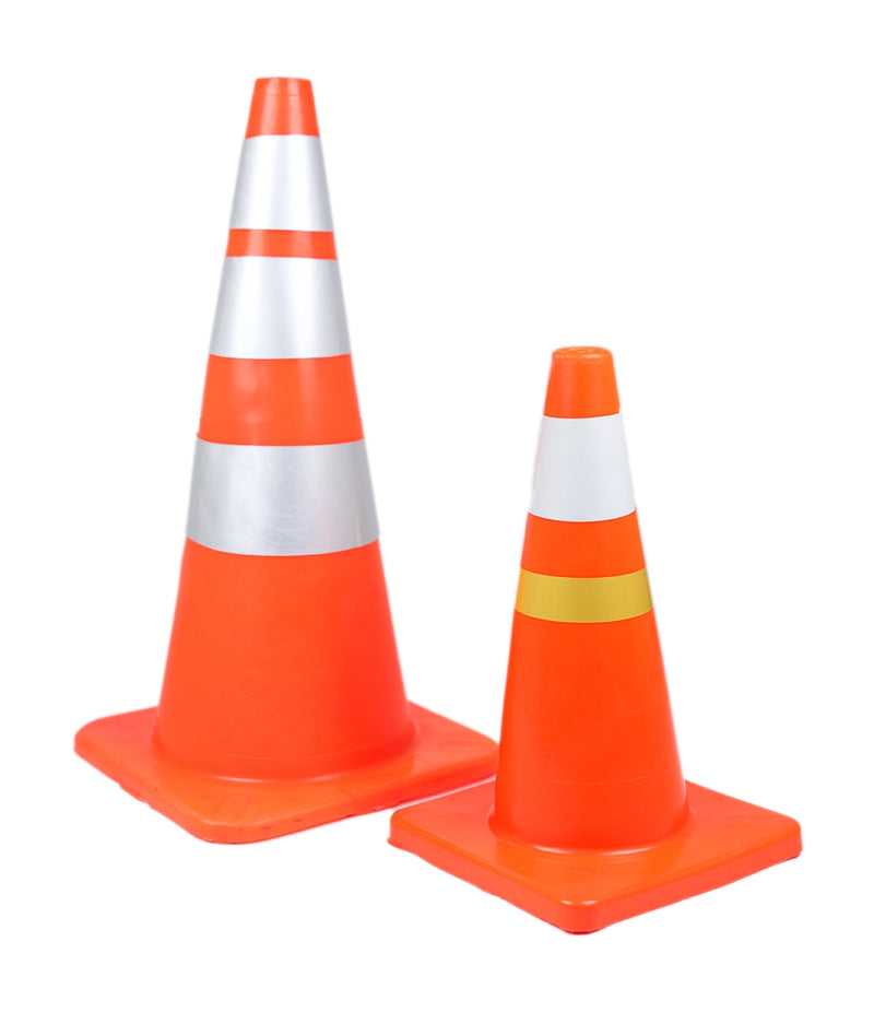 Soft PVC Road Safety Barricade Cone with Top Ring (Unbreakable)