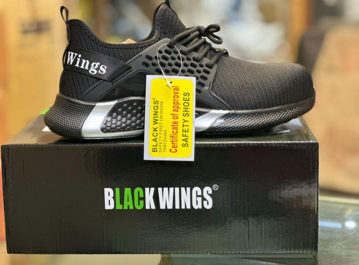 Jogger Safety Shoes (Black wings)