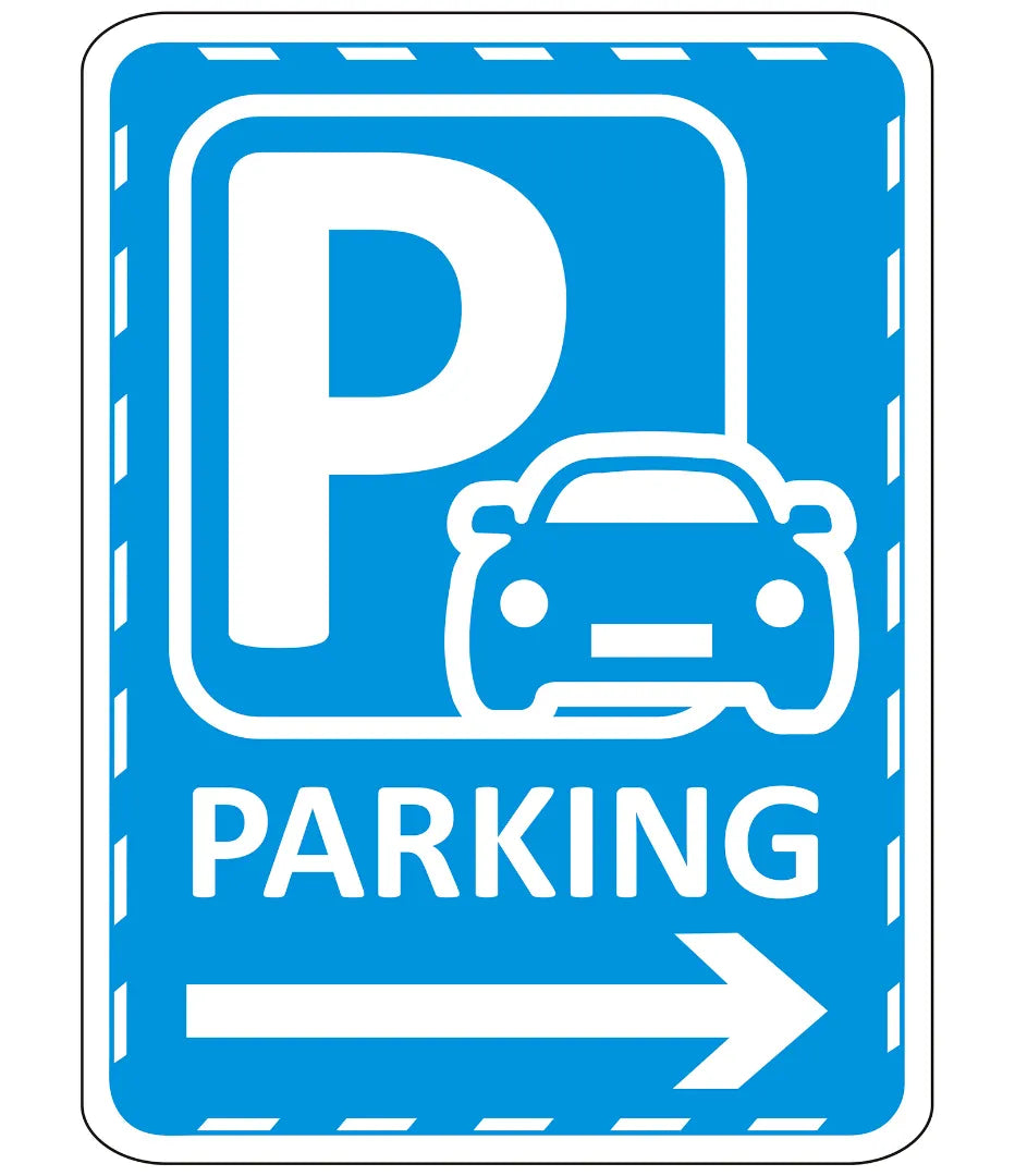 Parking Right Arrow Sign
