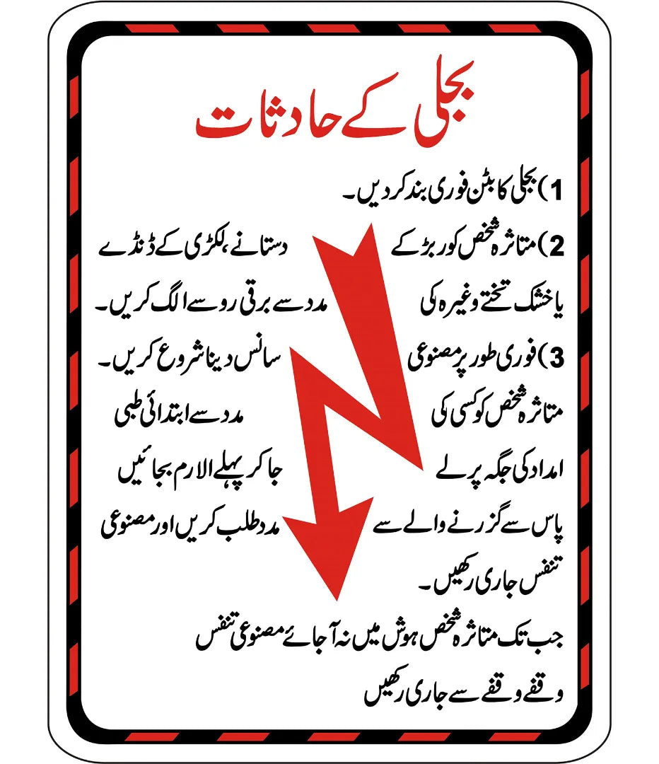 Electricity Accidents Sign