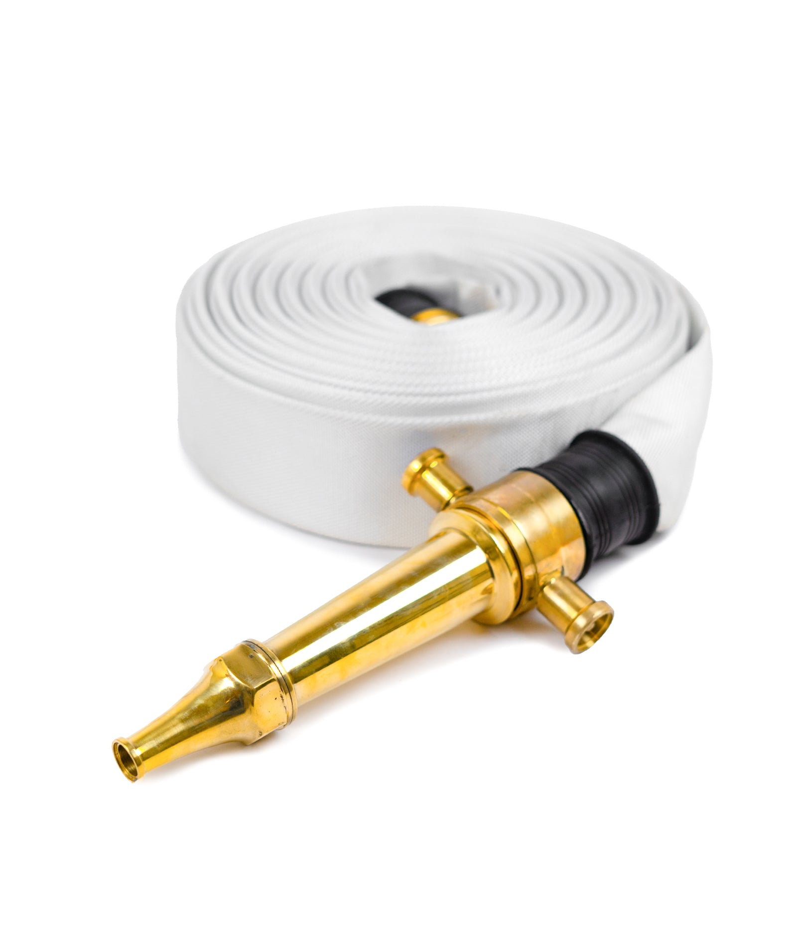 Fire Hose pipe 2.5”x100 ft + Male Female Coupling + coupling binding + brass Nozzle 12” (Complete Set)