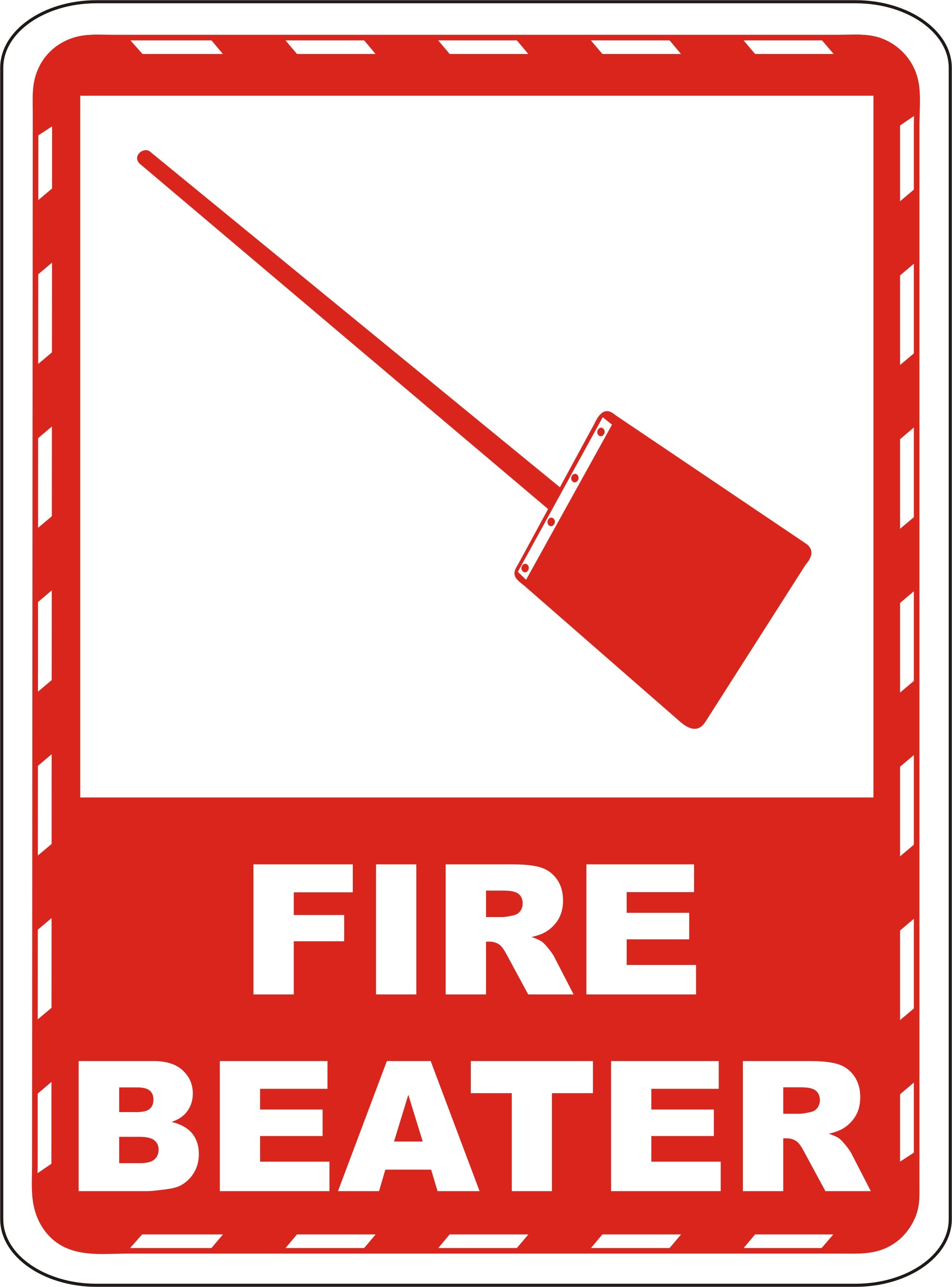 Fire Beater Sign