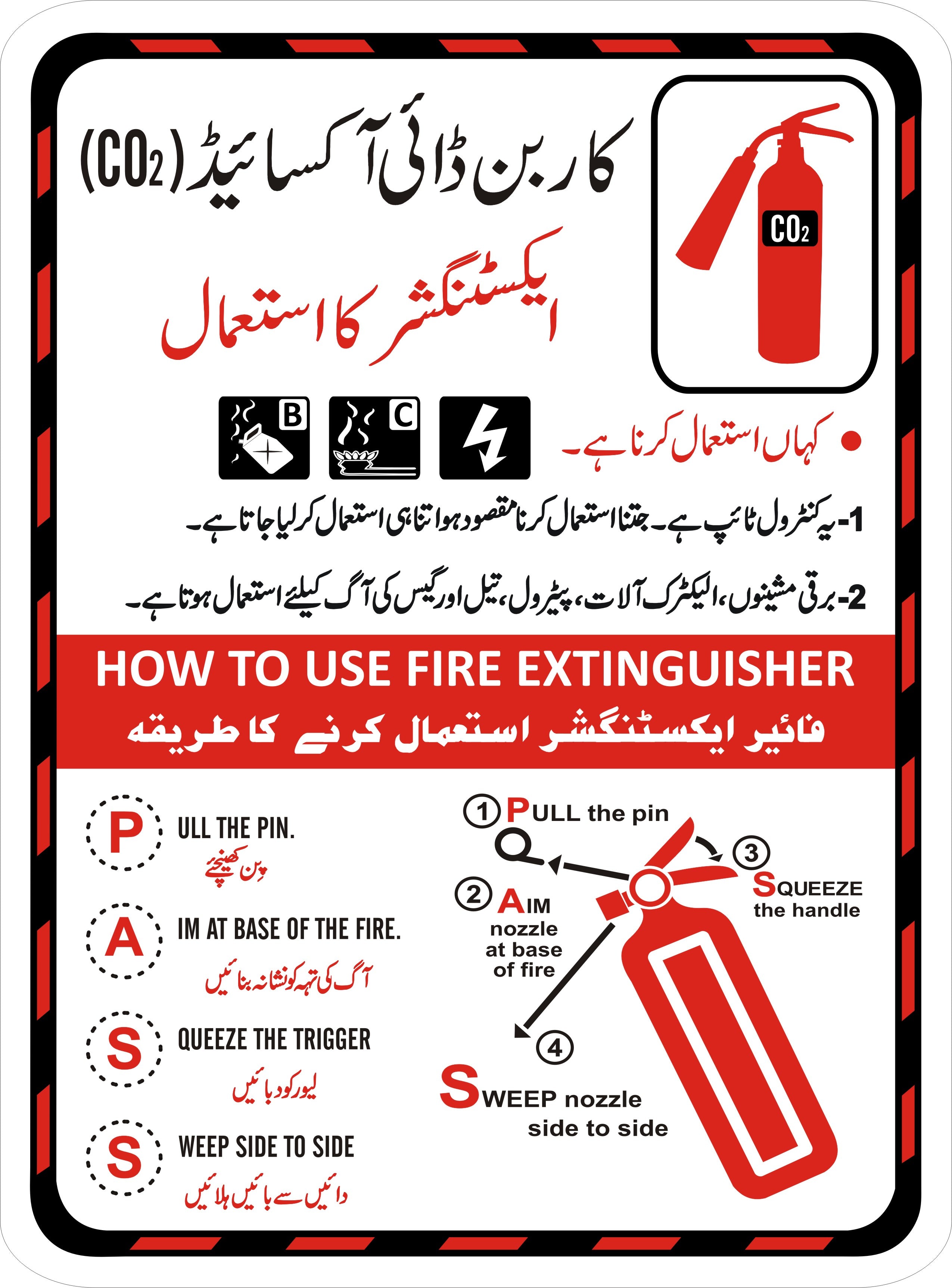 How To Use Fire Extinguisher Sign