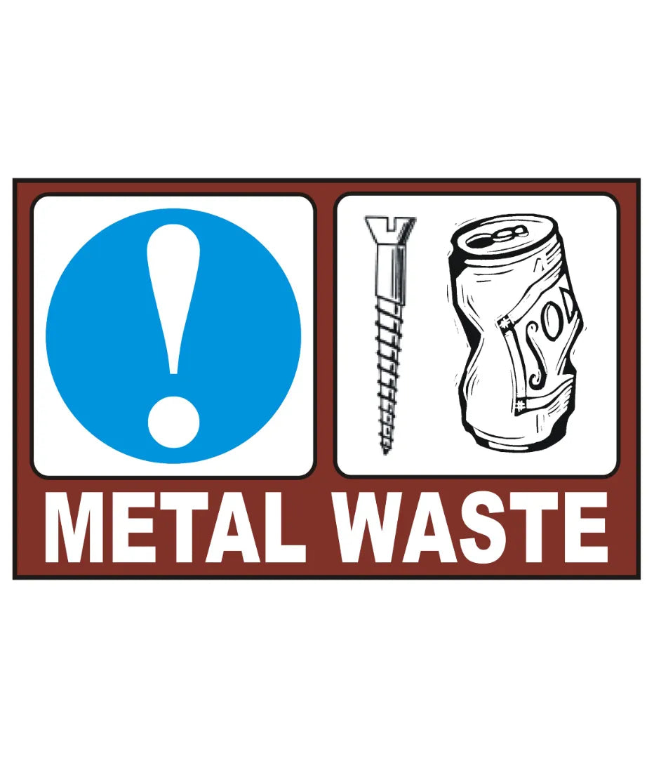 Metal Waste Sign