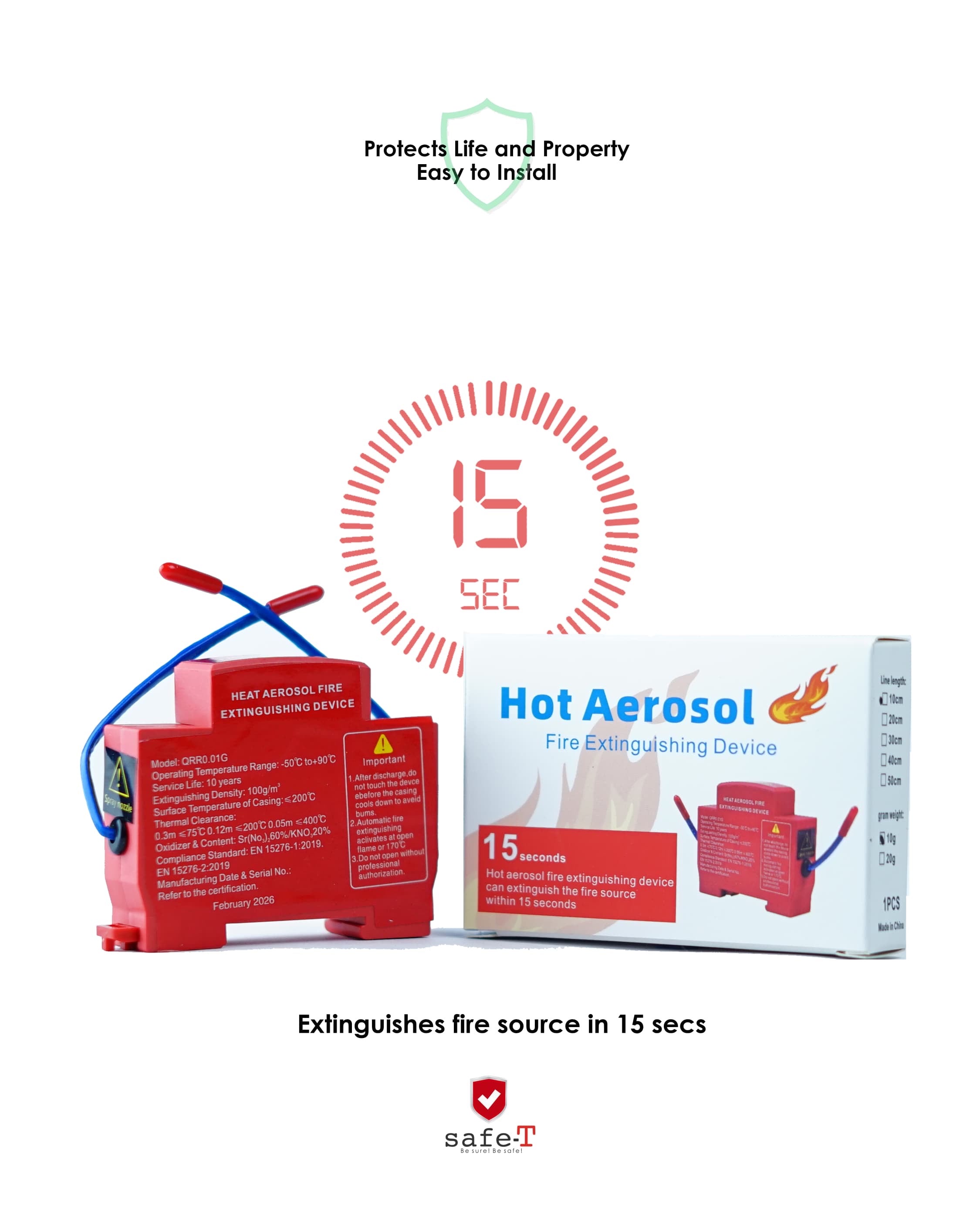 Hot Aerosol Fire extinguishing Device (High Quality)