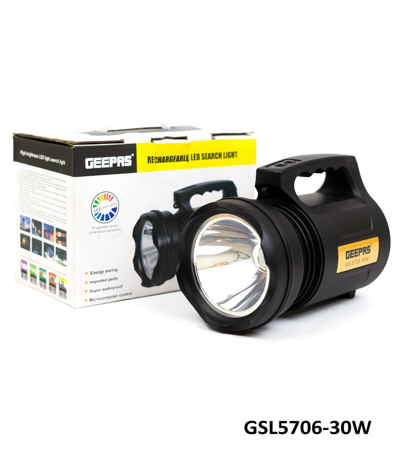 Original Geepas GL5706 Rechargeable Led Search Light (30 Watts)
