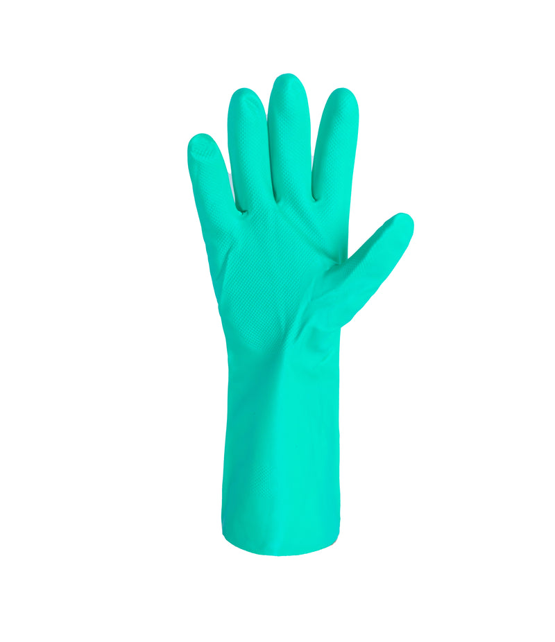 Acid & chemical resistance nitrile gloves (Made in China)