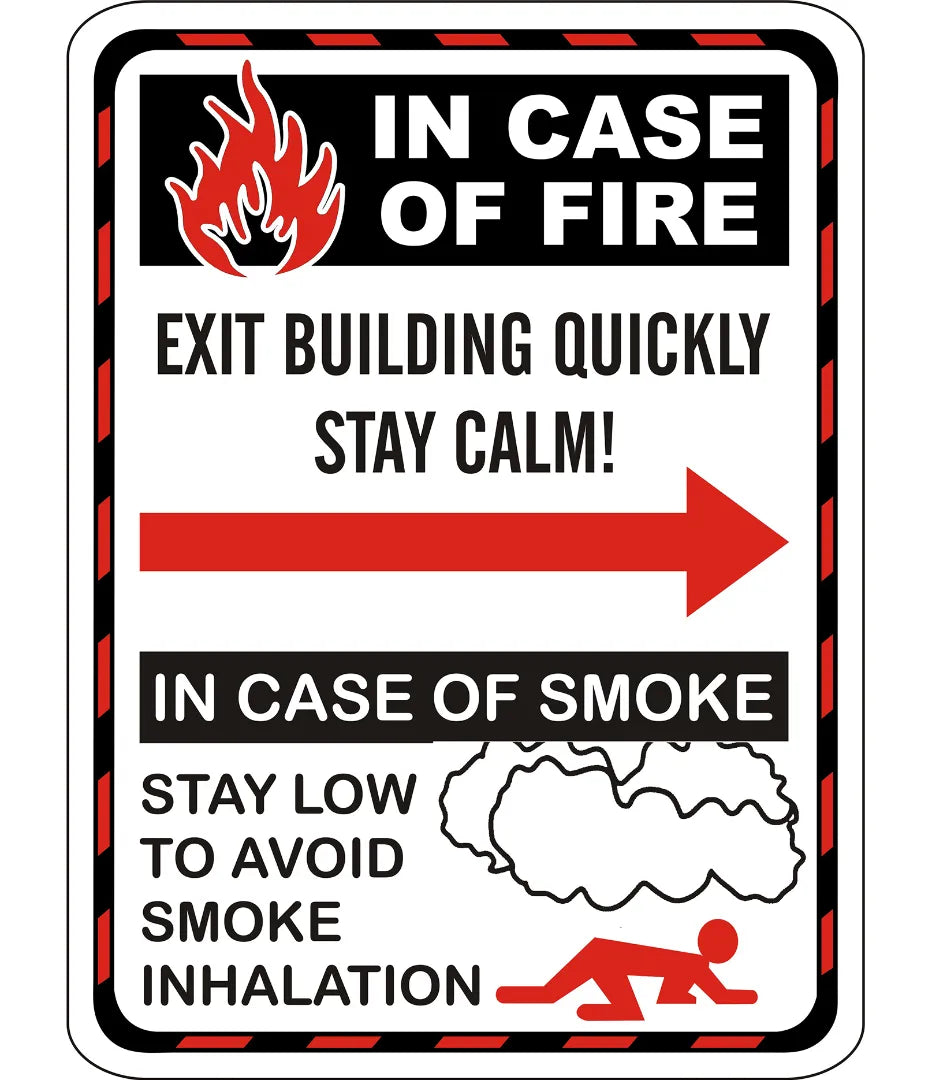 In Case Of Fire Sign