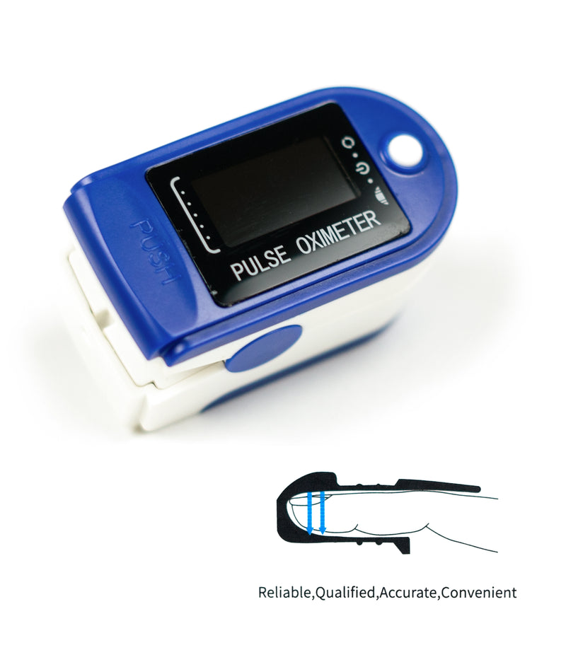 Medical Finger Pulse Oximeter Oxygen Saturation Monitor - Pulse Ox Fingertip o2 Monitor for Pediatric and Adult