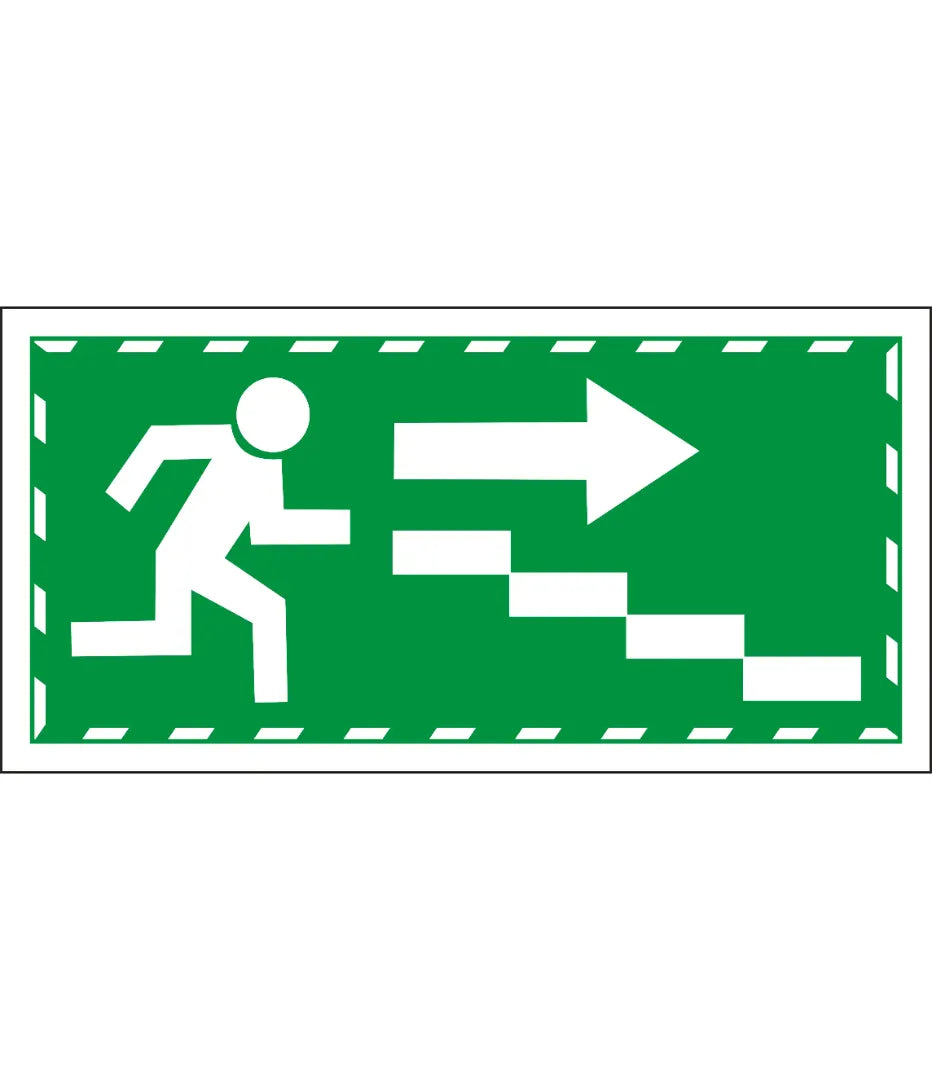 Stairways Green Right Arrow Sign