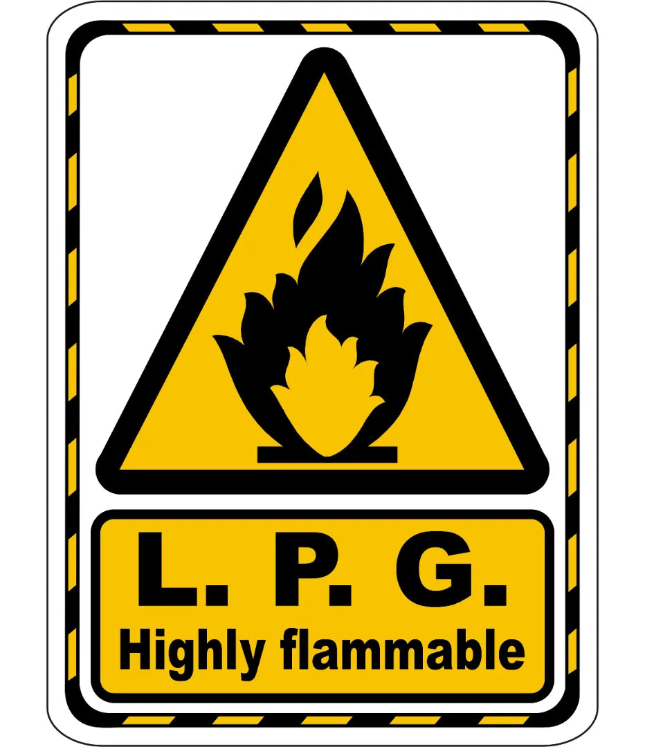 L.P.G Highly Flammable Sign