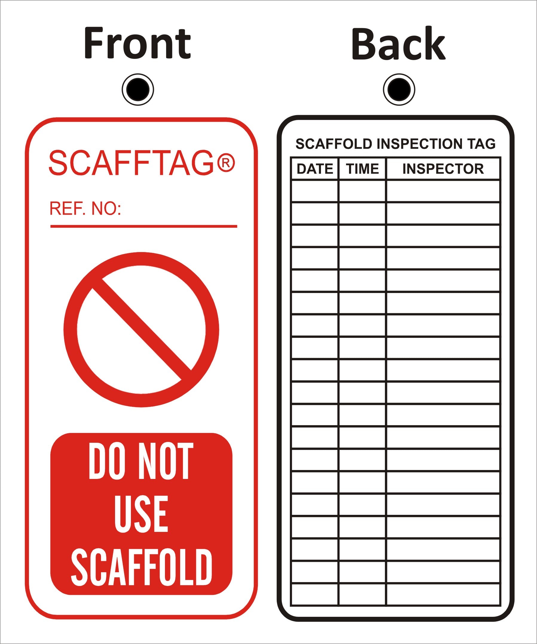 Do Not Use Scaffold Sign